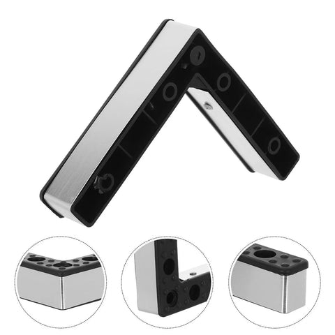 4 Pieces Aluminum Alloy Sofa Legs Replacement For Cabinets And TV Stands L Shaped Design Elevate Your Furniture And Cut Cleaning Hassles