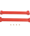 Four Piece Rear Upper And Lower Control Arms And Adjustable Panhard Track Bar Kit For Enhanced Suspension Precise Alignment Grease Sealed Bushing Design Quiet Ride Heavy Duty Performance For Off Road And Daily Driver Trucks, red control arms with bushings