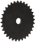 Roller Chain Sprocket For 25 Chain With Reboreable Type A Hub, Single Strand, 25 Teeth, 0.25 Inch Pitch, 0.375 Inch Bore, sprocket view