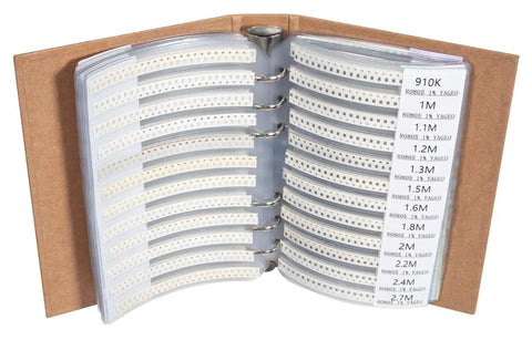 SMD 0805 Components Assortment Kit In An SMT Book With 5435 Pieces Including Resistors Capacitors Transistors Diodes And ICs