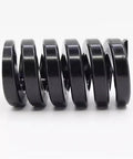 Black Alloy Steel Die Mold Stamping Compression Springs 60mm Length Fitment OD30mm ID15mm Heavy Duty Industrial hold down hardware side view.