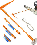 Hella Handy Magnetic Firewood Measuring Tool For Chainsaws With Dead Serious Magnet Base and Bright Orange Safety Pole. Includes extensions.