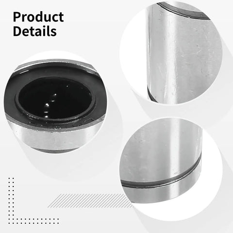 15 Pcs LM12UU Linear Ball Bearing Set With Sealed Dual Seal Protection For CNC Machines And 3D Printers 12 Mm Diameter Aluminum Alloy Construction Built To Last Smooth Operation And Accurate Motion, close-up of sealed aluminum bearing