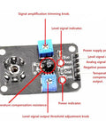 CO2 Sensor Module With Dual Output For Carbon Dioxide Monitoring, Analog 30 To 50 mV Output And TTL Level, showing components and labels