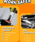 Induction Heat Tool For Rusty Bolt And Screw Removal No Sweat 1200W 110V With Eight Coil Set heating a bolt for automotive use