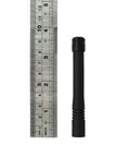 UHF Stubby ATU 6DS Antenna For VX Series Radios with ruler, 3.7 inch black antenna for communication upgrades.