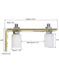 Illustration of 1.6 Inch Adjustable Gate Guide Roller With L Shape Bracket For Sliding Doors On Angle Steel Or Round Rails