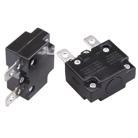 2 Pack Thermal Circuit Breaker 20 Amp Auto Reset Overload Protector For 125 250V AC 50V DC L2 Series Compact Single Pole Switch