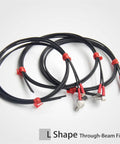 L-shaped thread M3 M4 M6 fiber optic sensor cable, two meter length, pro grade, for industrial automation and precise sensing projects.