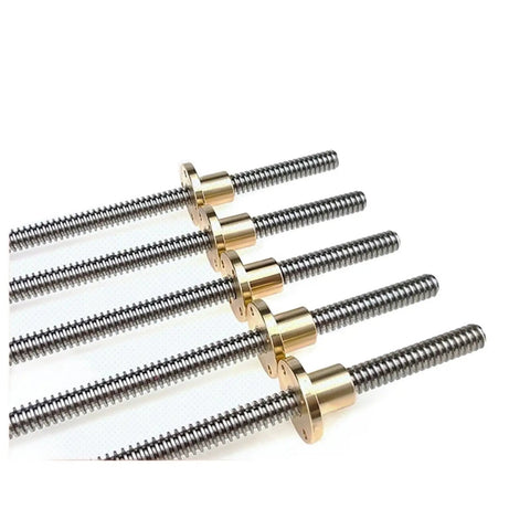 Heavy Duty T8 Lead Screw Kit Featuring Two 8mm Full Thread Rods Spanning Ninety Centimeters Plus Sturdy Brass Nuts That Roll Like Smoke Through Your Custom Cnc Or Robotics Shop Build