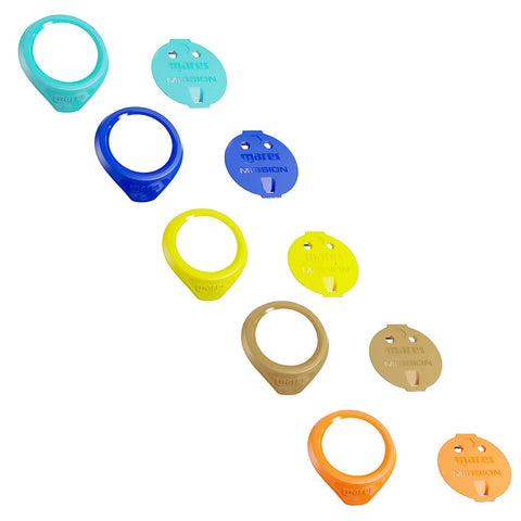 Mission Color Kit For Dive Computers And Consoles With Five Distinct Color Options Protective Bezel And Cover Easy Swap