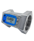 Liquid Flow Meter Turbine Sensor With LCD Display For Diesel Fuel Urea Water 1 Inch To 3 Inch Inline Flow Meter