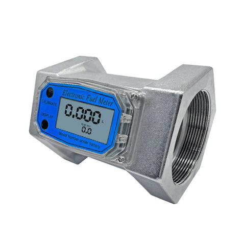 Liquid Flow Meter Turbine Sensor With LCD Display For Diesel Fuel Urea Water 1 Inch To 3 Inch Inline Flow Meter