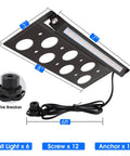 7 Inch Outdoor LED Step Lights For Retaining Walls, Low Voltage 4W Landscape Lighting, includes wire breaker and screws