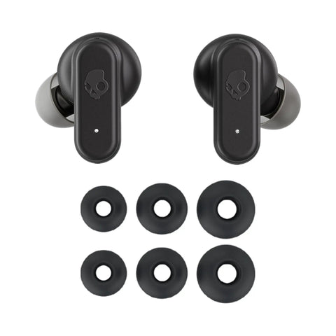 Dime Evo Wireless Earbuds Bluetooth Headphones With Noise Isolating Fit Up To 36 Hours Battery Life True Black buds and ear tips