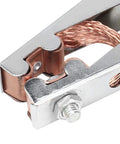 Close-up of Solid Thonlai 800A Brass Welding Ground Clamp Sturdy Earth Cable Grip Clip for reliable electrical connections.