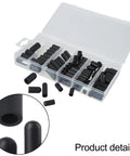 Top Tier 100-Piece Rubber Vacuum Cap Assortment Kit With 6 Sizes For Car Carburetor Manifold And Intake Lines Plus Storage Case For Easy Garage Work, 6-size case