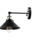 Dope Industrial Vintage Black Wall Sconces Set Of 3 Hardwired With Adjustable Heads For Living Room Bedroom Hallway Indoor Decor Bronze And Black Finish E26 Bulbs Not Included close-up view