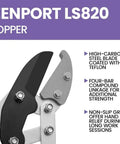 Heavy Duty Compound Action Anvil Lopper With Aluminum Handle 28 Inch Reach Smashes Through Stubborn Branches Like A Champ close up of blade and linkage