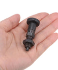 Handy Three Pack Of Rock Solid Carbon Steel Push Fit Ball Nose Spring Plungers M10x1 Thread With 5mm Pin Self Locking Retractable Design For Tough Industrial Workshop Jobs in hand