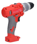Zero Gimmicks Cordless Electric Drill With Dual Mode Rotation And 25 Adjustable Torsion For Serious Home Fixes and Pro Builds. Close-up of ergonomic handle.