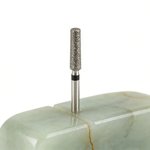 Pro Grade Diamond Coated Rotary Burr Set With 50-Piece Assorted Grinding Bits For Stone Carving, 1.6 mm Shank in use on jade