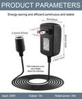 Solid AC To DC Converter 100 To 240V To 12V Car Cigarette Lighter Socket Adapter with silent cooling, 24W power supply.