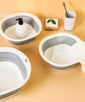 Ultra Handy Foldable Washbasin Set Lightweight Collapsible Basins For Camping And RV Sinks Portable Cleanup Tubs in 3 sizes