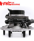 Front Left Wheel Bearing Hub Assembly With ABS For 4x4 Trucks, 6-Lug, Front view, 2004-2008 Chevrolet Colorado