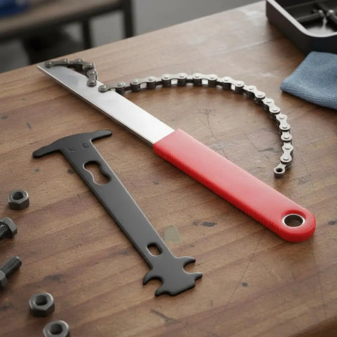 DIY Friendly Pro Level Cassette Removal Tool Set with Chain Whip, Chain Wrench, and Lockring Tool for 7 to 12 Speed Cassettes