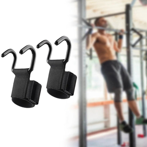 Non Slip Weight Lifting Hooks For Men And Women With Wrist Support And Cushioned Comfort Non Slip Rubber Sleeve For Superior Grip