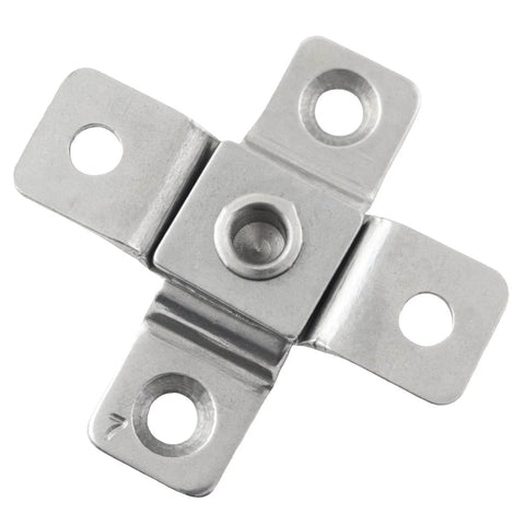 Close-up of Rugged Stainless Steel 360 Degree Swivel Concealed Door Hinges For Small Swinging Doors With Damping 7KGF CM Torque