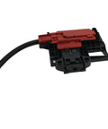 W10404050 Washer Latch Assembly Replacement Fits WTW5640XW3 Washer Easy At Home Install Durable High Quality Part That Extends Your Machine Life No Sweat DIY Fix Reliable Auto Fit black and red plastic lid latch with wire