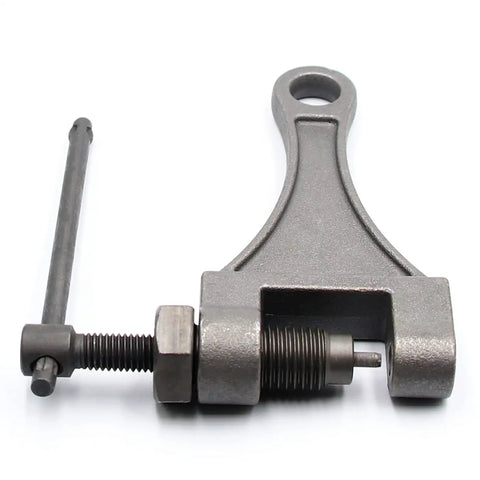 Heavy Duty Chain Breaker And Link Splitter Tool For Motorcycle Bike ATV Mowers And More Fits 420 428 520 525 528 530 Chainsaw Chains Replaceable Press Pin Durable High Carbon Steel Construction on white background