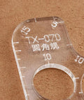 Close-up of 2 Pack Acrylic Circle Template For Leatherworking, Round Corner Ruler And Template Set, Easy Peasy Stitching Guide TX070