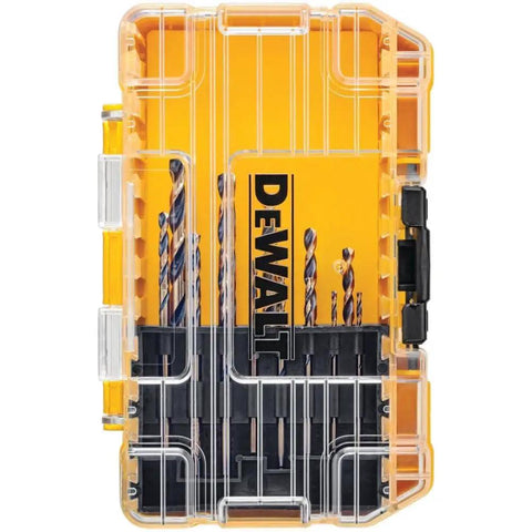 Black Oxide Drill Bit Set With Pilot Point, 13-Piece Pro Grade HSS High Speed Steel Bits For Wood Metal Plastic, 135-Degree Split Point To Prevent Walking, Tapered Web For Durability, Ideal For Home Projects And DIY Tasks