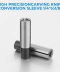 1/4 To 1/8 Collet Adapter Set For CNC Routers And Engraving Machines Heavy Duty High Carbon Steel Reducer
