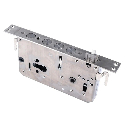Smart Fingerprint Door Lock Cylinder crafted from Heavy Duty 304 Stainless Steel Mortise Deadbolt side view.