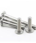 Top Tier 304 Stainless Steel Flat Head Hex Socket Cap Screws M2 M3 M4 M5 35 Mm Allen Bolts for Furniture and DIY Woodworking Projects 100 Piece Kit close-up