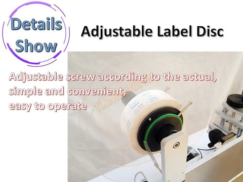 Adjustable label disc component of Top Tier Flat Surface Labeling Machine With Solid Vacuum Pump For Self Adhesive Labels.