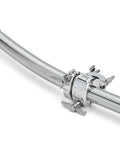 Rock Solid Drum Rack Wing Expansion Bar Adds 24 Inch Curved Space For Quick Cymbal Mounting Features Inline T Clamp Attachment.
