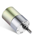 24V DC Gear Motor With Beefy Torque For Robotics And Automation, Micro Speed Reduction Geared Motor, 800 RPM Output, 37mm Gearbox