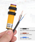 Diffuse Reflection Photoelectric Sensor M18 7 To 30 Cm Sensing Range PNP NC Output 6 To 36 V DC with wiring diagram