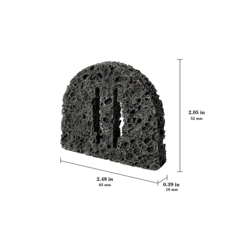 Soldering Iron Cleaning Sponge Set 10 Piece 50x60x10mm For Soldering Rework Station Tip Cleaner shown with dimensions.