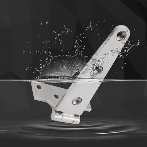 316 Stainless Steel T Hinges Marine Grade Heavy Duty Boat Hatch Hinge submerged in water showing corrosion resistance