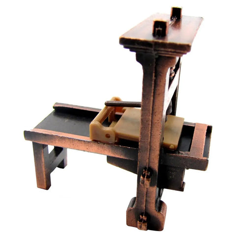 One To Forty Eight Scale Metal Printing Press Die Cast Miniature Diorama Desk Accessory Pencil Sharpener side view