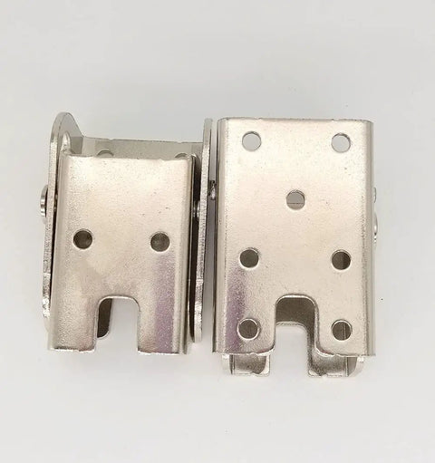 Heavy Duty 2 Pack 90 Degree Self Locking Folding Hinge Bracket Hidden Steel Foldable Support for Table Legs Bed Legs