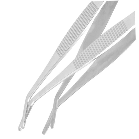 Stainless Steel Bonsai Tweezers Set With Small Rake And Curved Tips For Succulents Moss And Plant Shaping Pro Grade Gardening Tools Durable Bonsai Supplies For Easy Maintenance And Storage, stainless steel close-up