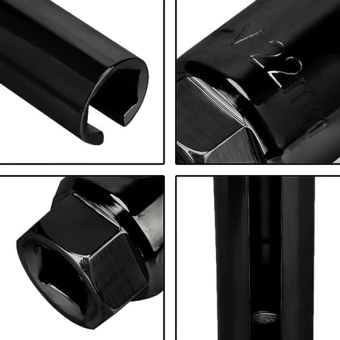 Heavy Duty Oxygen Sensor Socket With Side Wire Cutout For Easy O2 Removal And Installation, 3/8 Inch Drive, 0.39 Inch 12mm Six Point