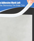 Clear Rubber U Channel Edge Trim Hella Flexible Silicone Peel And Stick Protector For Sheet Metal Eyeglasses And Glass shown being removed without leaving marks.